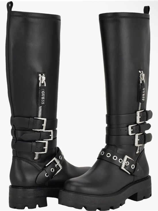 Guess Shoes - 🖤🖤 Guess Women's Yanky Tall Buckled Moto Lug Boots